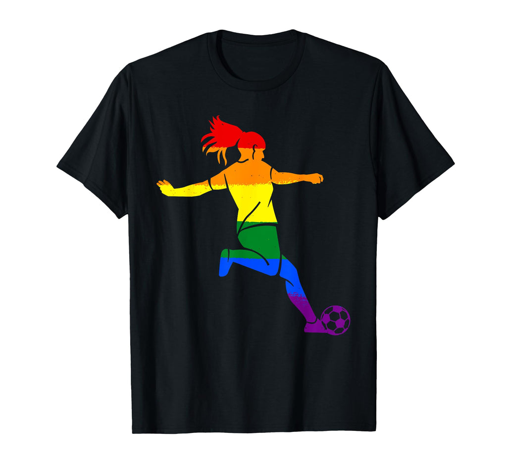 Lgbt Rainbow Flag Football Player Gay T-Shirt - Streetwear Style Men Women - T-Shirt, Sweatshirt, Hoodie