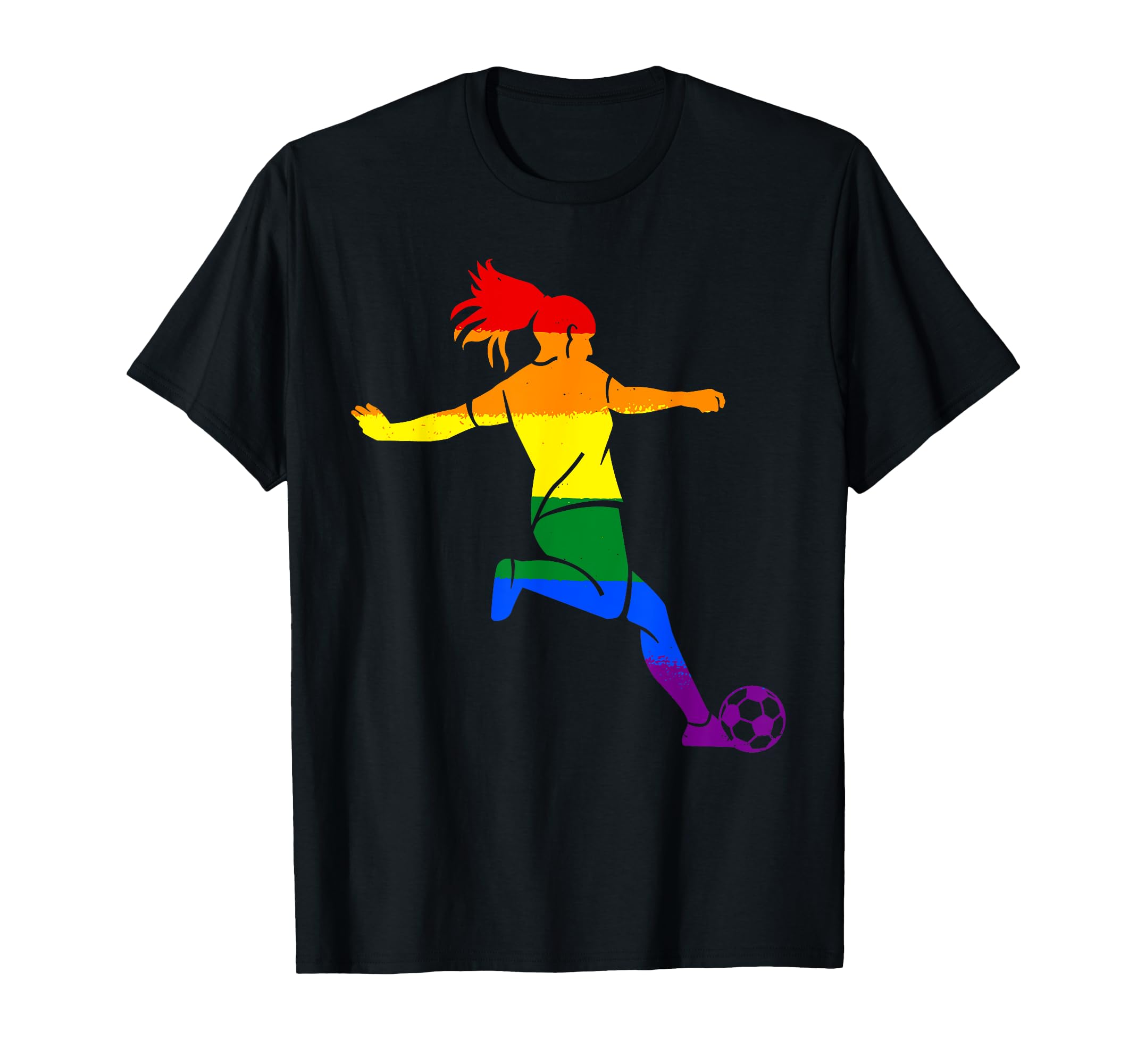 Lgbt Rainbow Flag Football Player Gay T-Shirt - Streetwear Style Men Women - T-Shirt, Sweatshirt, Hoodie