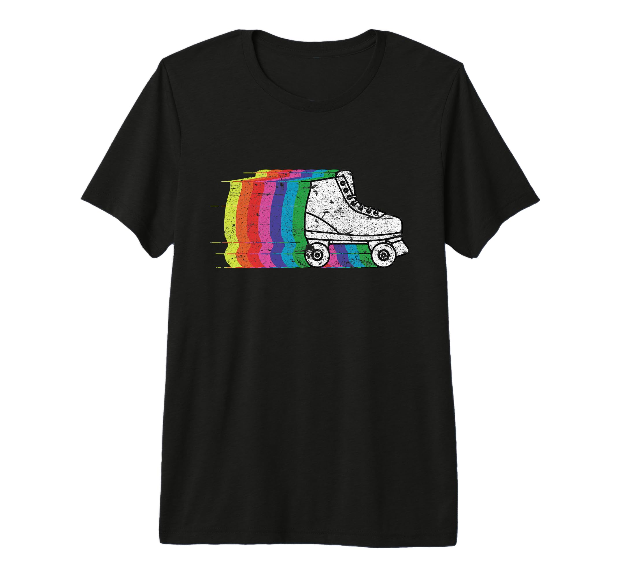 Roller Skate Skating 70S Gift Tri Blend T-Shirt - Minimalist Print Unisex - T-Shirt, Sweatshirt, Hoodie