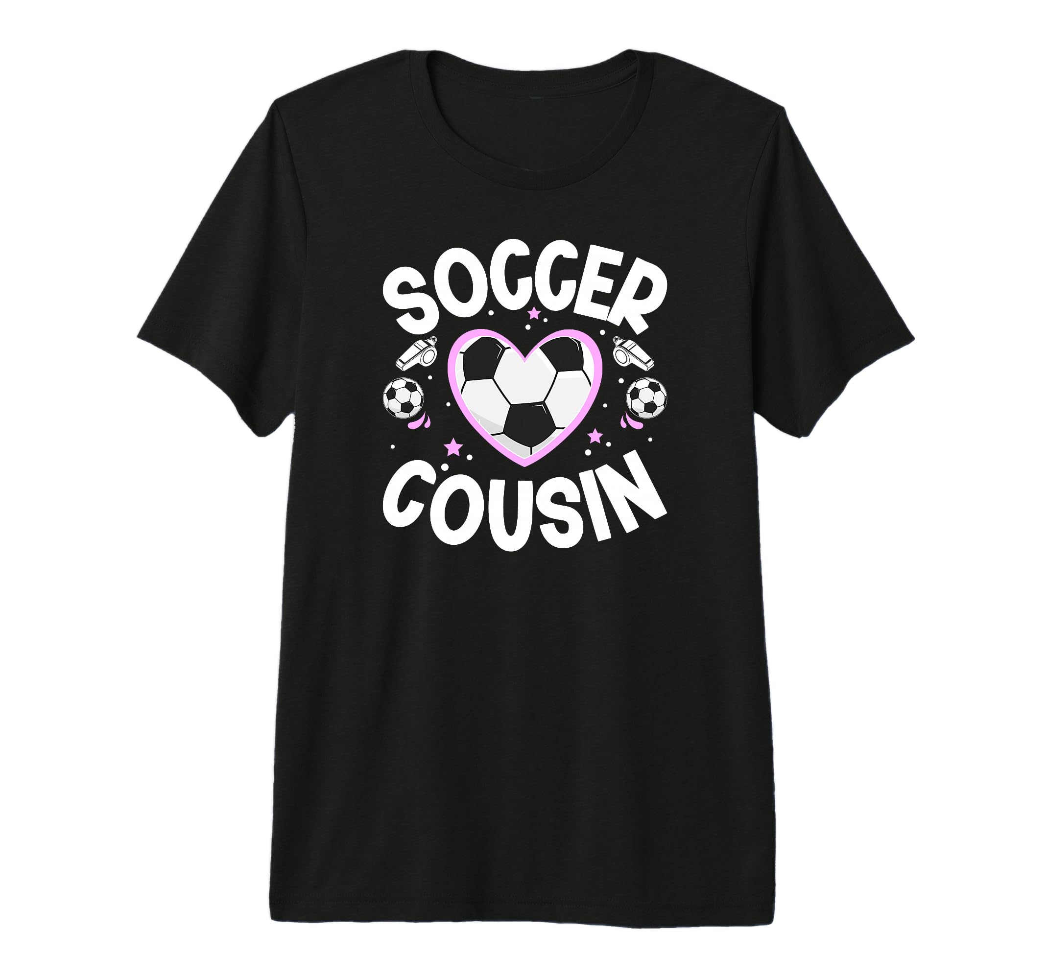 Soccer Cousin Heart Cousin Soccer Player T-Shirt - Custom Art Print Unisex - T-Shirt, Sweatshirt, Hoodie