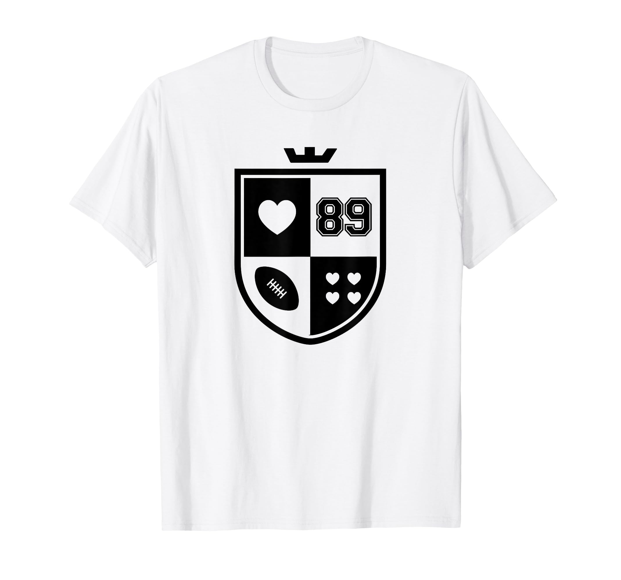 I Love Football I Heart Football Funny T-Shirt - Unique Graphic Unisex - T-Shirt, Sweatshirt, Hoodie