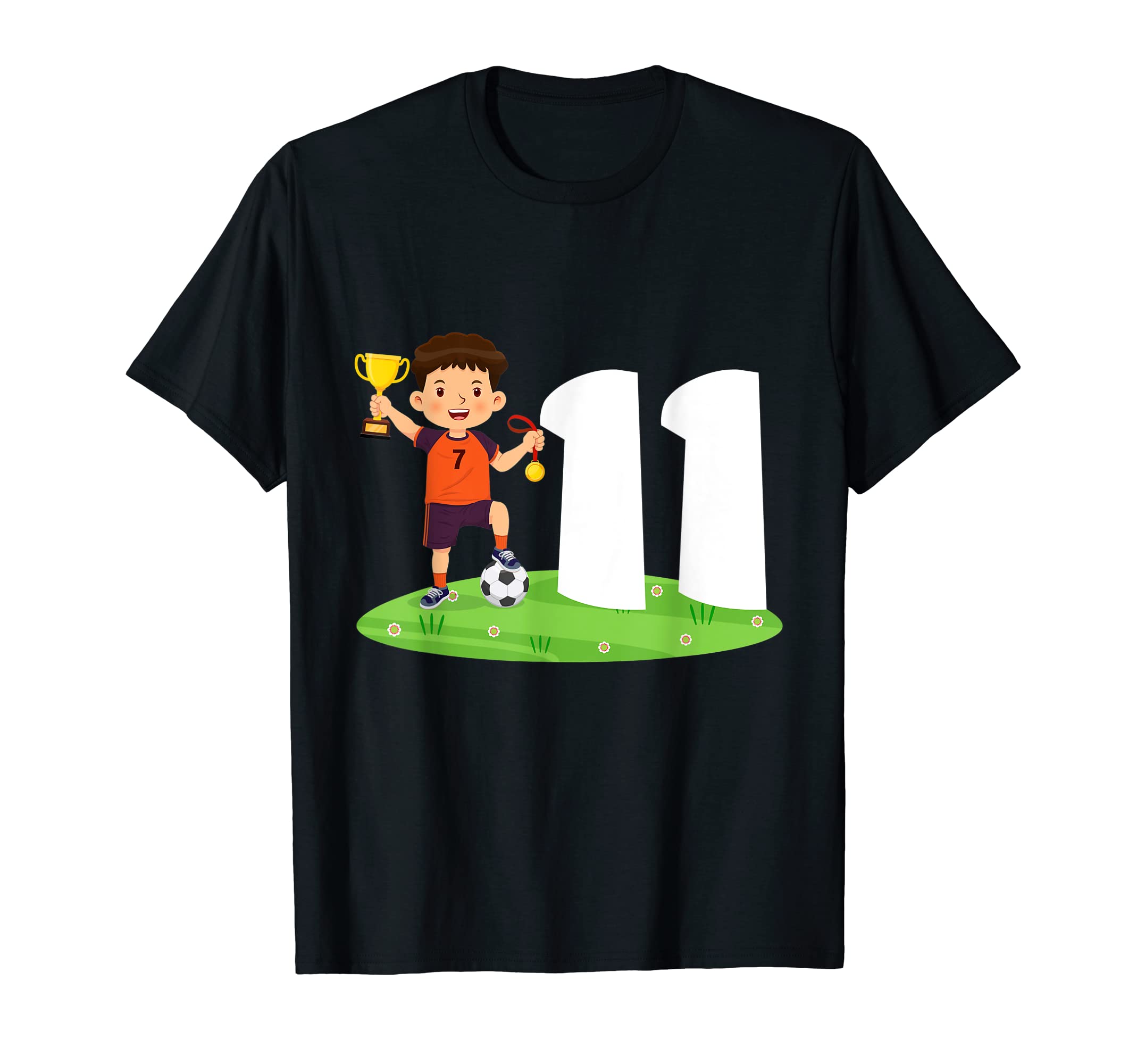 11Th Birthday Soccer 11 Years Old T-Shirt - Unique Graphic Men Women - T-Shirt, Sweatshirt, Hoodie