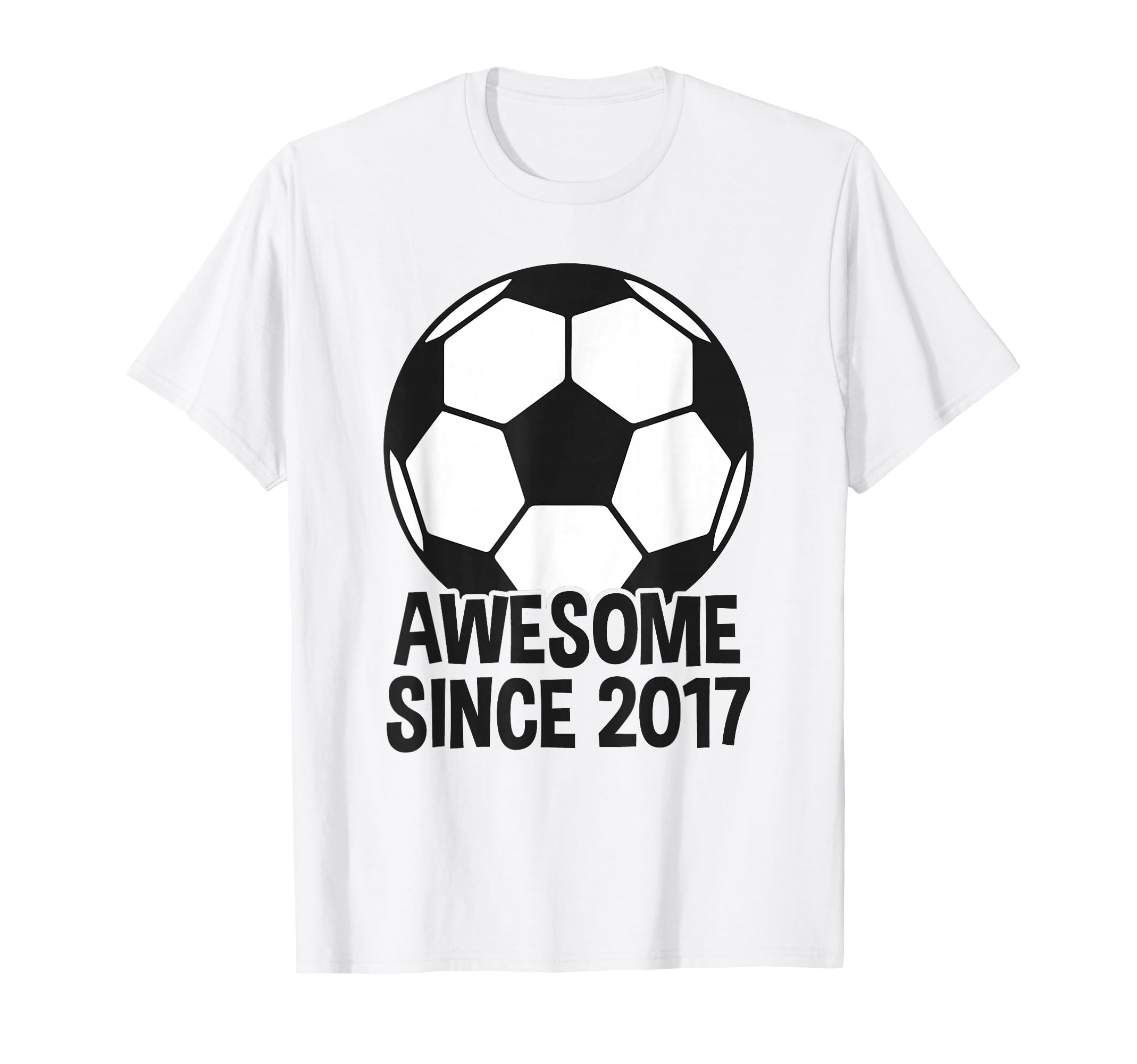 Awesome Since 2017 9Th Birthday 9 Year T-Shirt - Novelty Apparel Unisex - T-Shirt, Sweatshirt, Hoodie