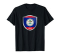 Belize Flag Badge Soccer Fans Jersey T-Shirt - Minimalist Print for Adults - T-Shirt, Sweatshirt, Hoodie