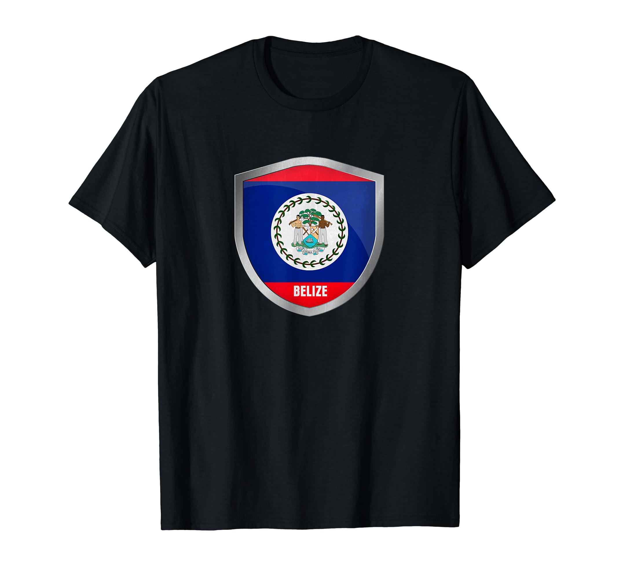 Belize Flag Badge Soccer Fans Jersey T-Shirt - Unique Graphic Men Women - T-Shirt, Sweatshirt, Hoodie