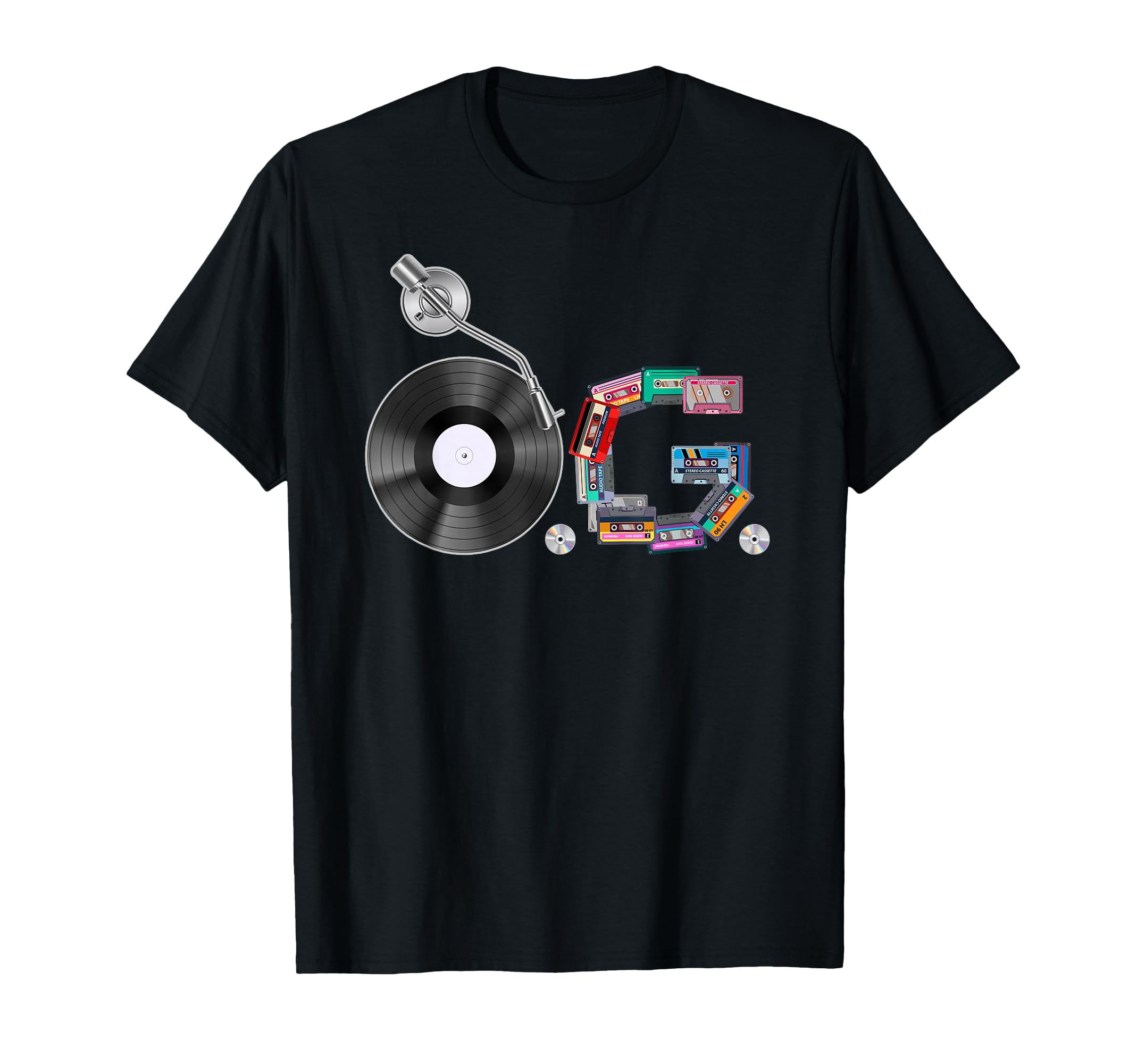 Old School Og Hip Hop Head Vinyl Cds T-Shirt - Unique Graphic Men Women - T-Shirt, Sweatshirt, Hoodie
