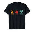 Peace Love Soccer Football Teen T-Shirt - Casual Everyday Wear for Adults - T-Shirt, Sweatshirt, Hoodie