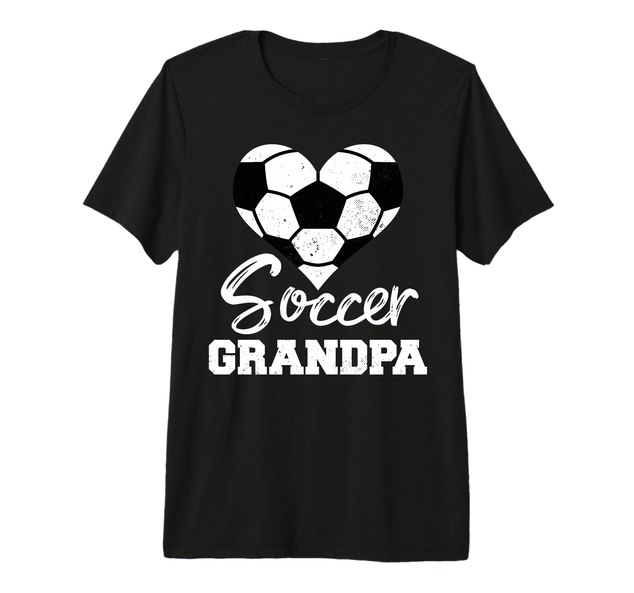 Mens Soccer Grandpa Heart Funny Soccer T-Shirt - Minimalist Print Unisex - T-Shirt, Sweatshirt, Hoodie