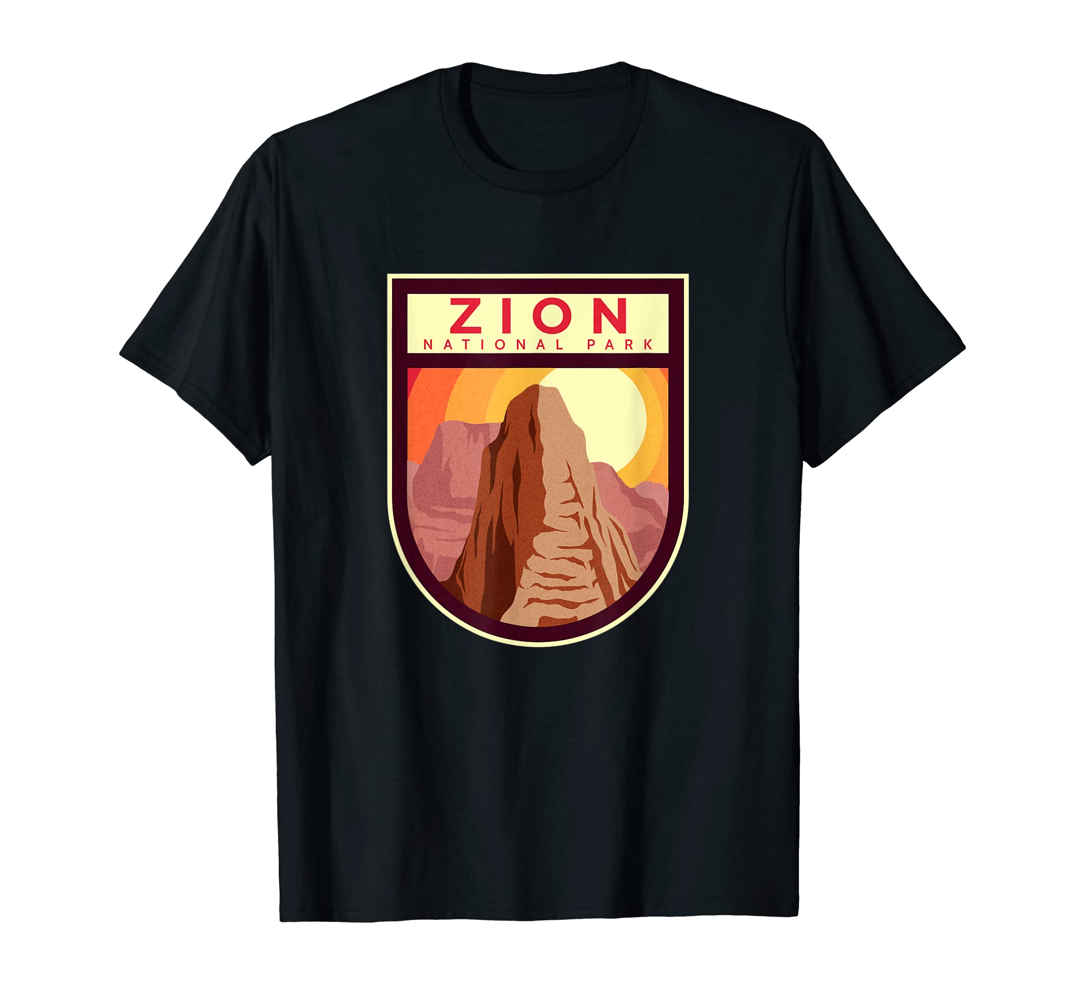 Zion National Park Nature Lover Badge T-Shirt - Streetwear Style Men Women - T-Shirt, Sweatshirt, Hoodie