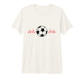 Soccer Ball Heartbeat Players And T-Shirt - Aesthetic Graphic Men Women - T-Shirt, Sweatshirt, Hoodie