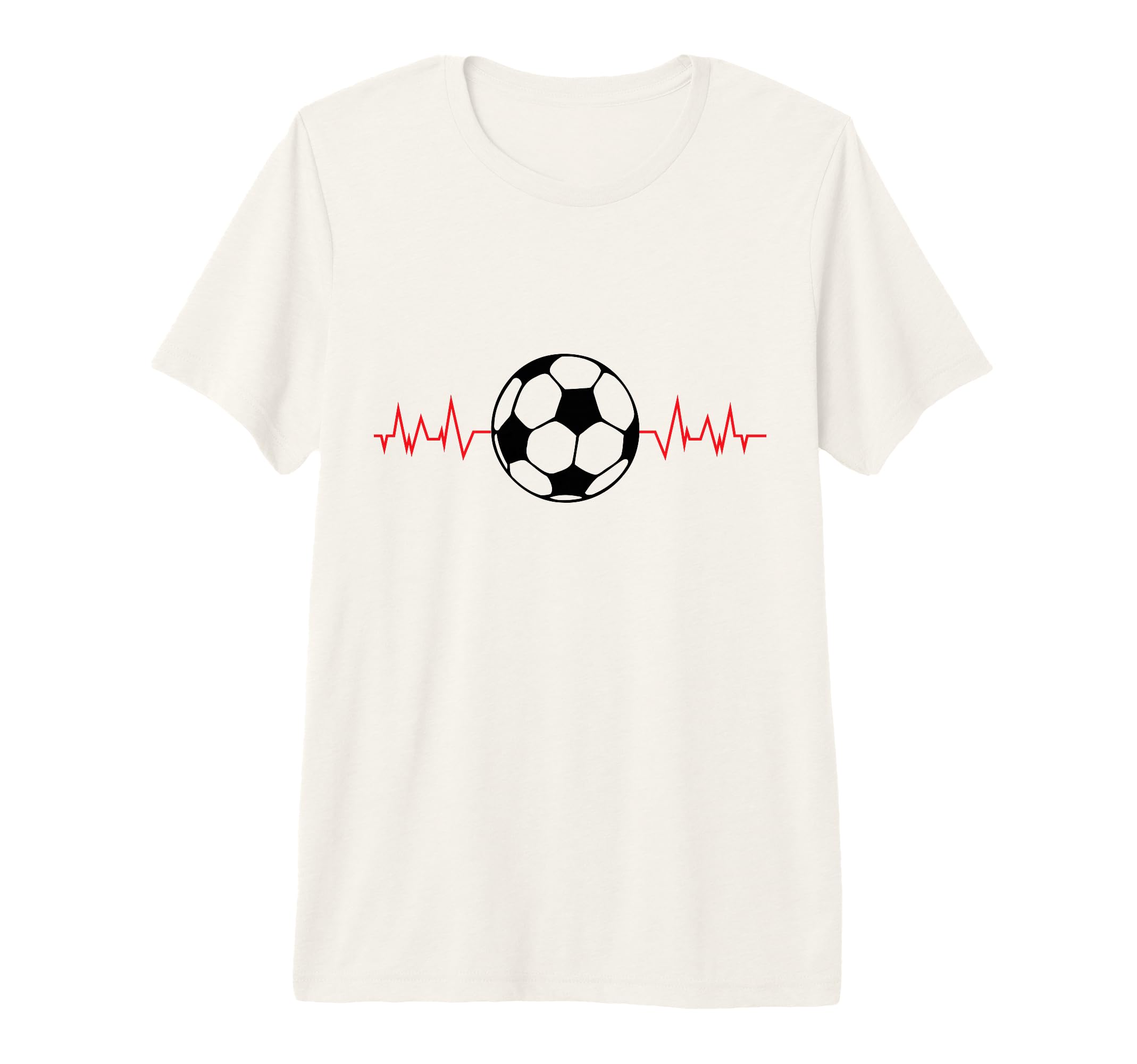 Soccer Ball Heartbeat Players And T-Shirt - Aesthetic Graphic Men Women - T-Shirt, Sweatshirt, Hoodie