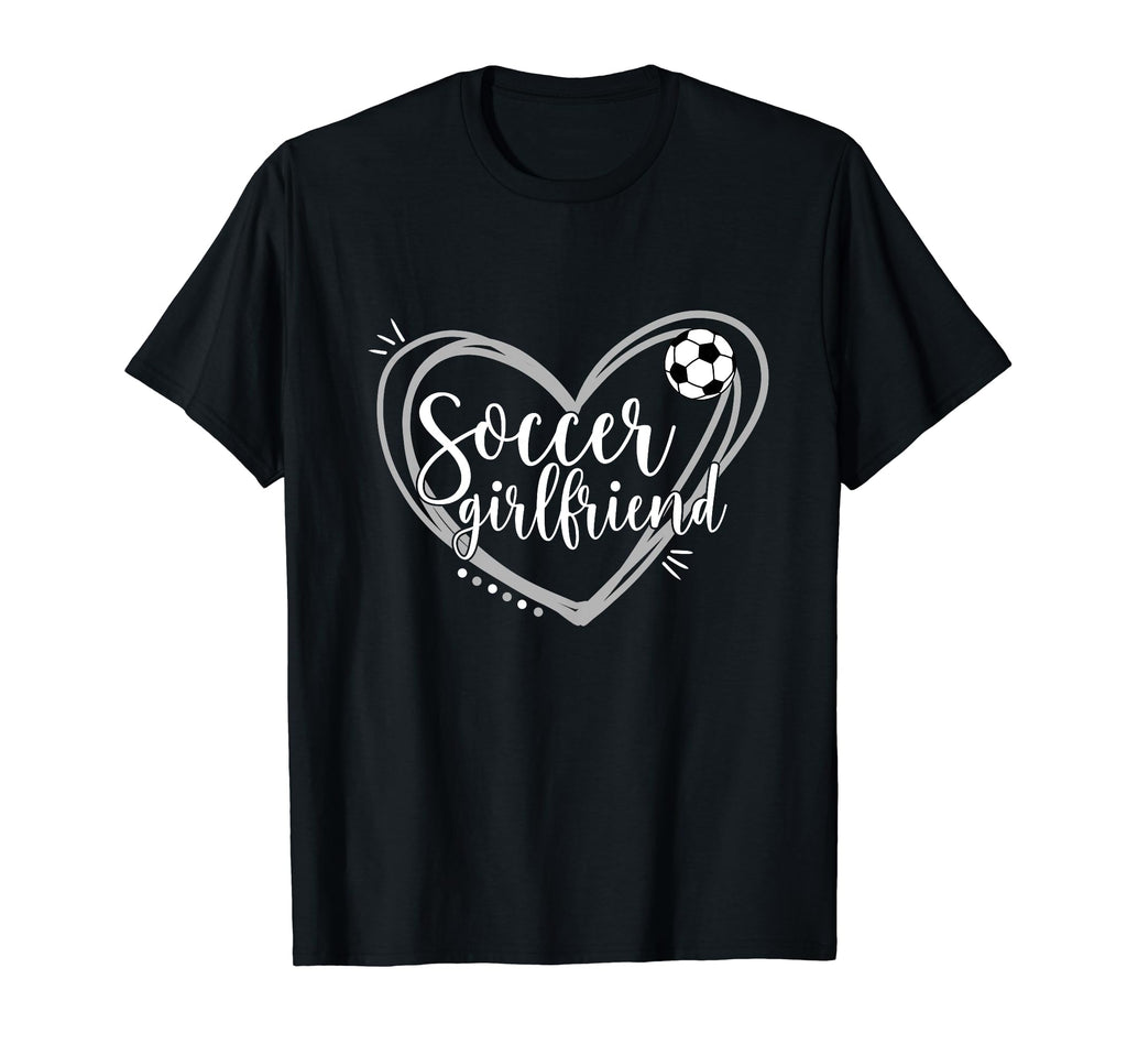 Soccer Girlfriend Heart Soccer T-Shirt - Custom Art Print for Adults - T-Shirt, Sweatshirt, Hoodie