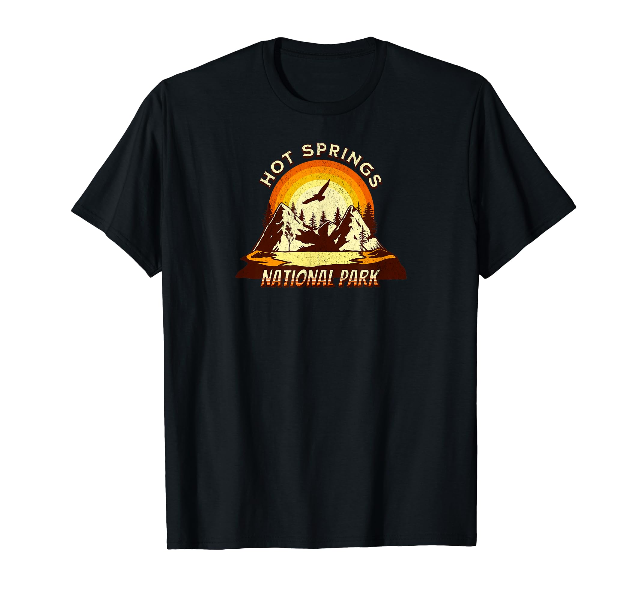 Hot Springs National Park Mountain T-Shirt - Aesthetic Graphic for Adults - T-Shirt, Sweatshirt, Hoodie