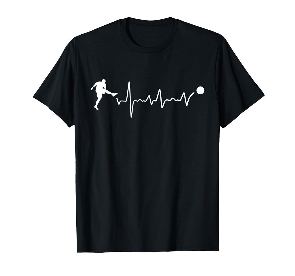 Soccer Heartbeat Coach Soccer Player T-Shirt - Minimalist Print Men Women - T-Shirt, Sweatshirt, Hoodie