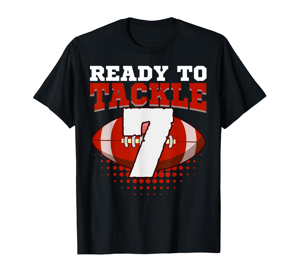 Football 7Th Birthday Player Tackle T-Shirt - Streetwear Style for Adults - T-Shirt, Sweatshirt, Hoodie