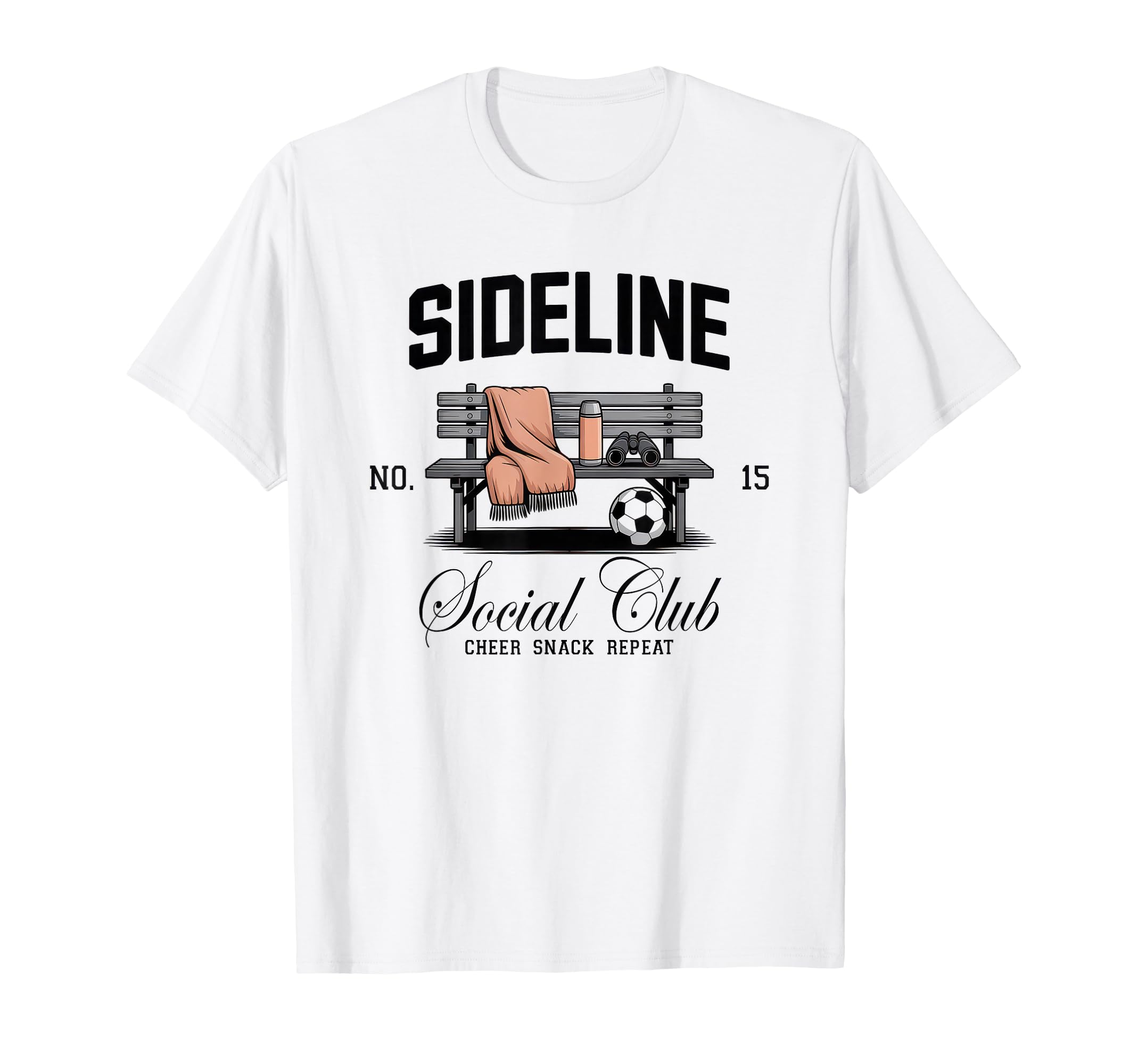 Sideline Social Club Soccer Mom Game Day T-Shirt - Unique Graphic Men Women - T-Shirt, Sweatshirt, Hoodie
