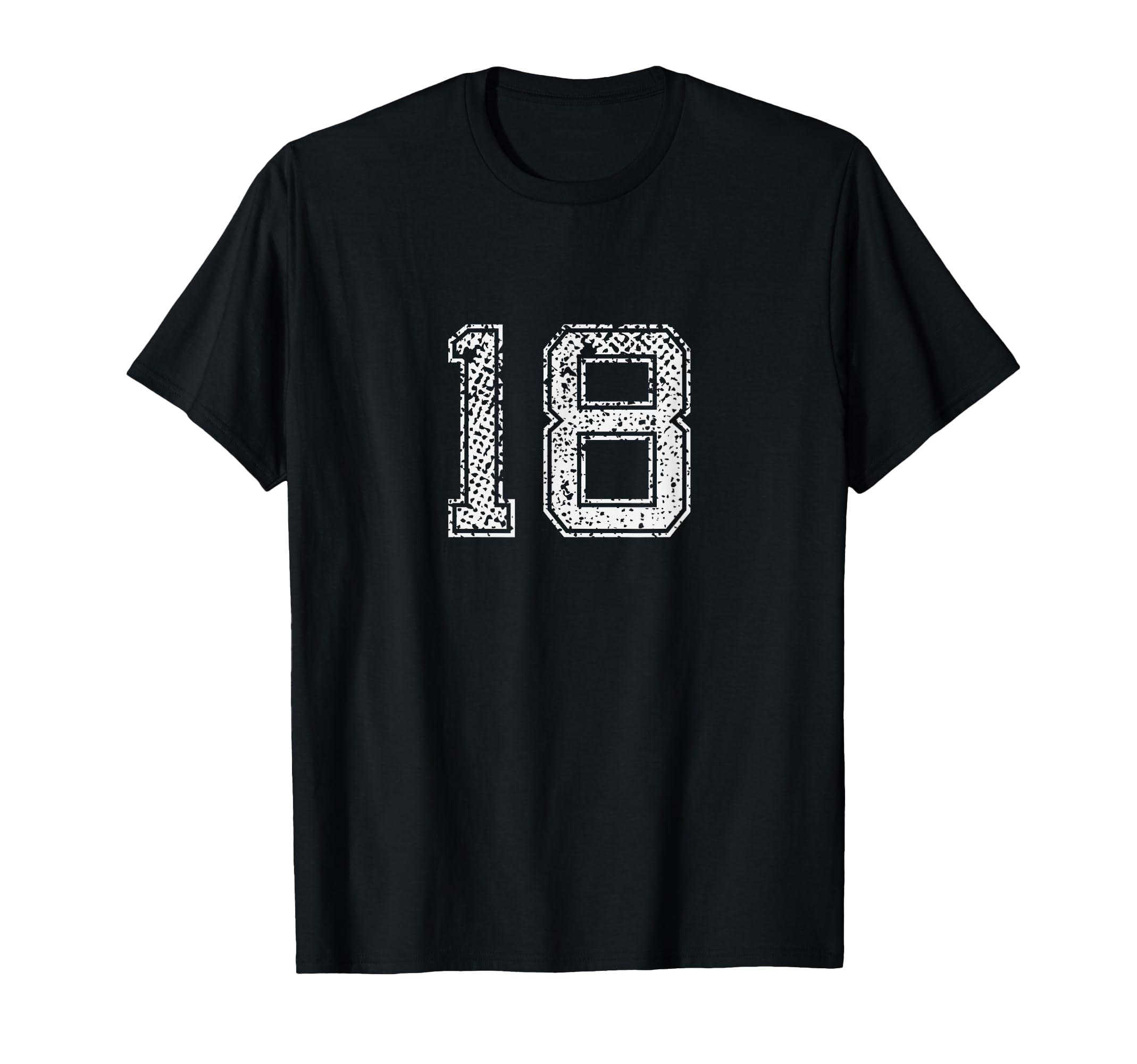 Number 18 Big Numbered Team Jersey T-Shirt - Streetwear Style Unisex - T-Shirt, Sweatshirt, Hoodie
