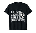 Lifes About Goals And Assists T-Shirt - Graphic Print for Adults - T-Shirt, Sweatshirt, Hoodie