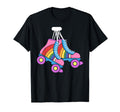 Roller Skates Rainbow Derby Skater T-Shirt - Minimalist Print for Adults - T-Shirt, Sweatshirt, Hoodie
