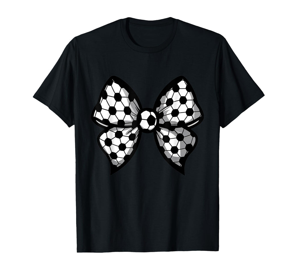 Coquette Bow Soccer Ball Mom Life T-Shirt - Fun Novelty Design Men Women - T-Shirt, Sweatshirt, Hoodie