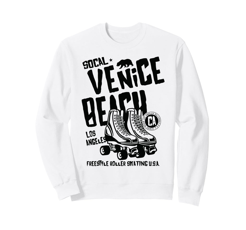 Venice Beach California Roller Skate Sweatshirt - Unique Graphic Men Women - T-Shirt, Sweatshirt, Hoodie