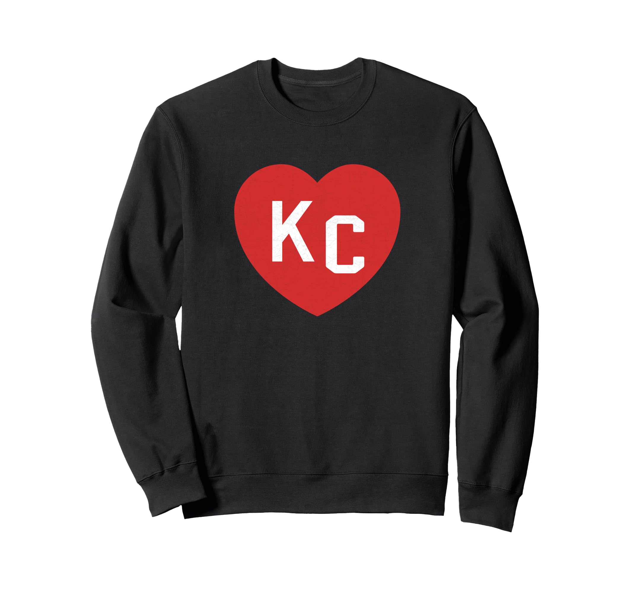 Kc Red Heart Kc Kansas City 2 Sweatshirt - Casual Everyday Wear for Adults - T-Shirt, Sweatshirt, Hoodie