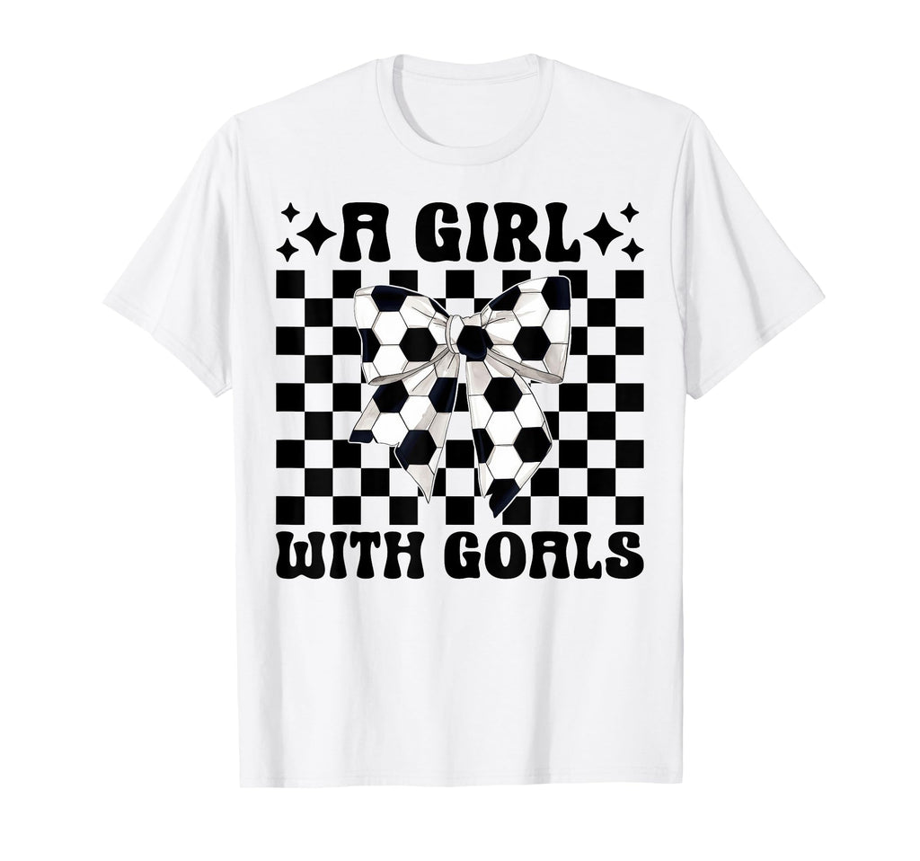 Soccer Coquette Bow Goals T-Shirt - Custom Art Print Unisex - T-Shirt, Sweatshirt, Hoodie