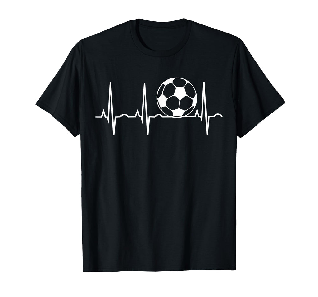 Soccer Heartbeat Soccer Ball T-Shirt - Fun Novelty Design for Adults - T-Shirt, Sweatshirt, Hoodie