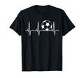Soccer Heartbeat Soccer Ball Heartbeat T-Shirt - Graphic Print for Adults - T-Shirt, Sweatshirt, Hoodie