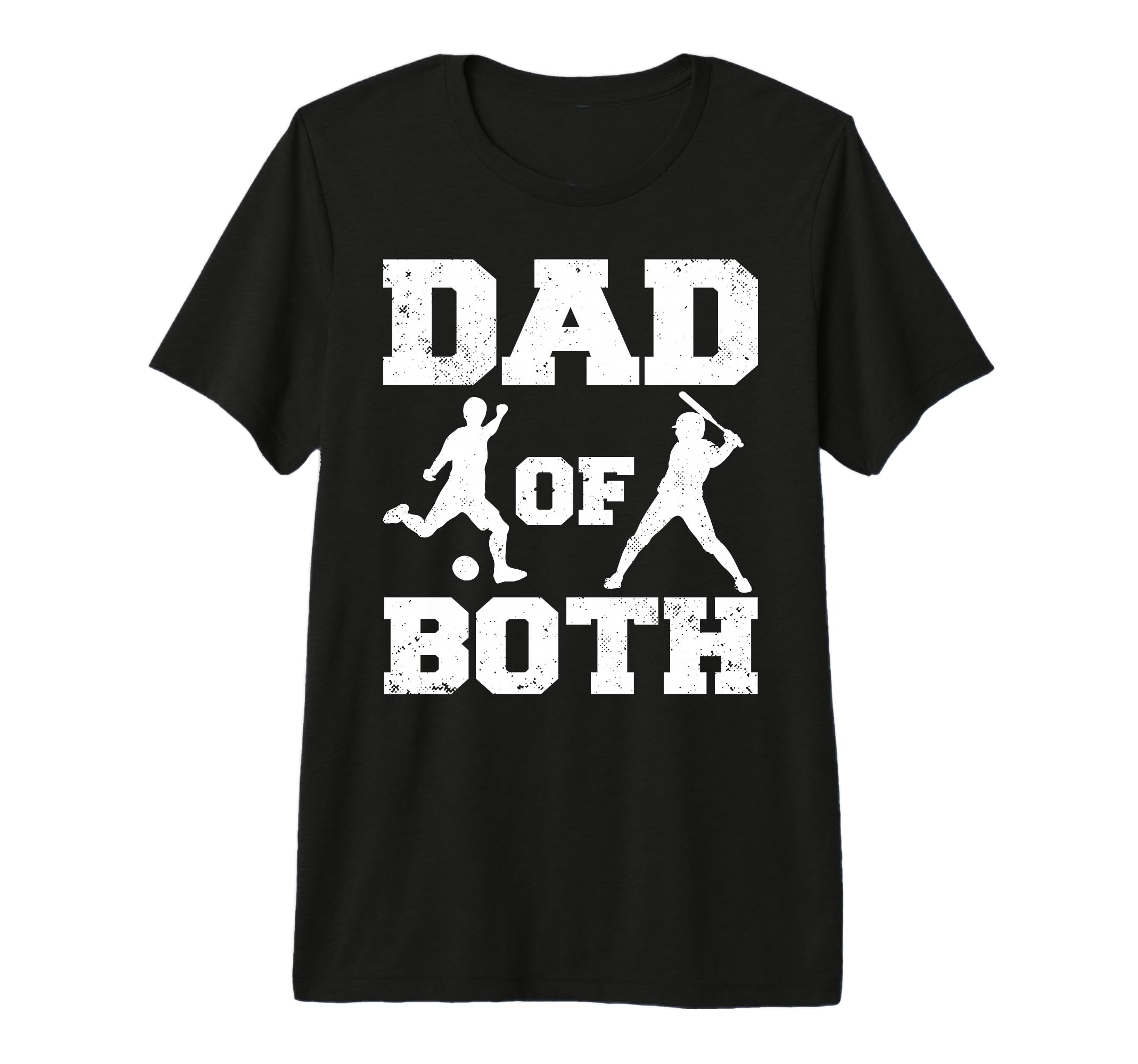Mens Dad Both Funny Soccer Baseball Dad T-Shirt - Graphic Print for Adults - T-Shirt, Sweatshirt, Hoodie
