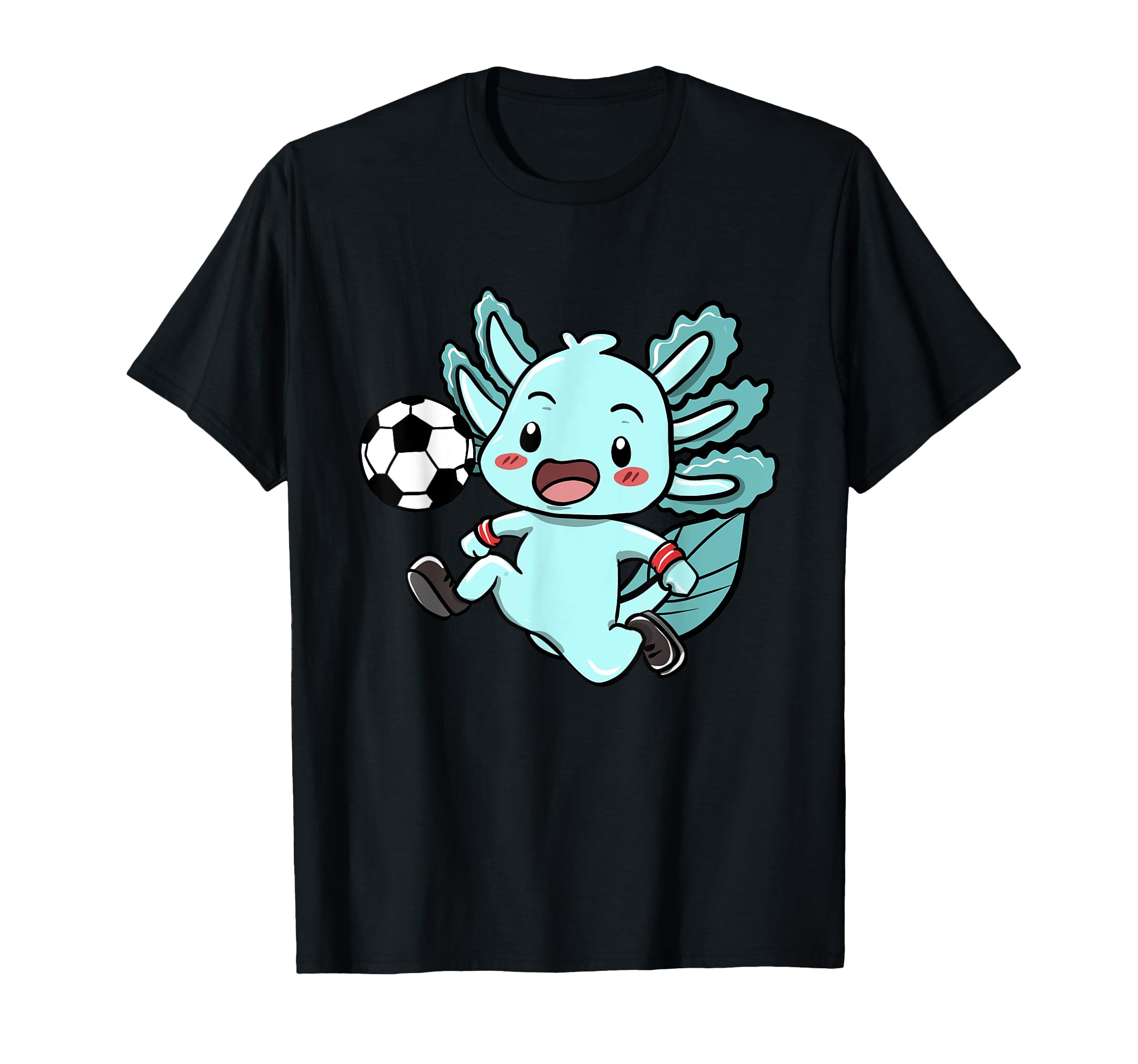 Soccerlotl Axolotl Funny Football T-Shirt - Graphic Print Men Women - T-Shirt, Sweatshirt, Hoodie