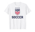 United States Soccer Icon White T-Shirt - Fun Novelty Design for Adults - T-Shirt, Sweatshirt, Hoodie