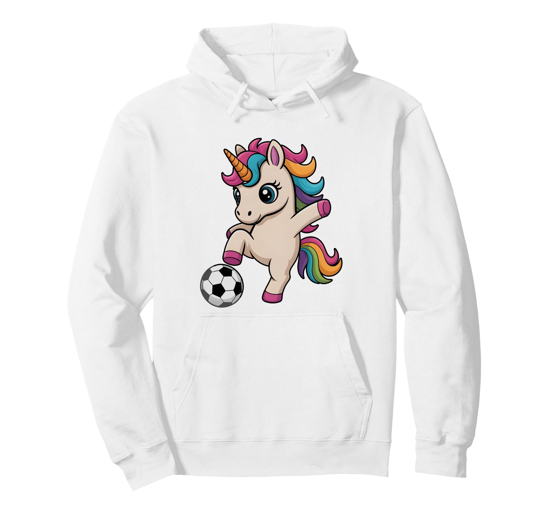 Unicorn Soccer Just Who Loves Kickin Hoodie - Trendy Graphic Men Women - T-Shirt, Sweatshirt, Hoodie