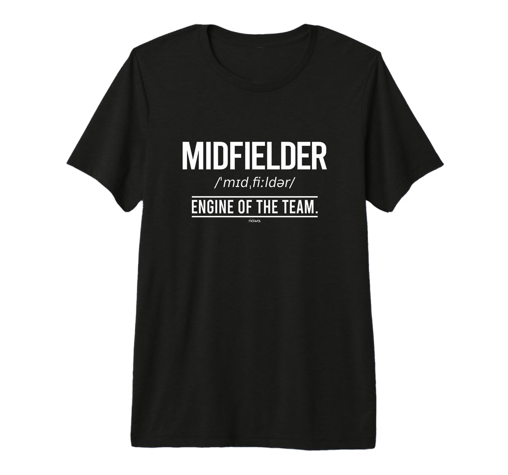 Football Midfielder Engine Team Tri Blend T-Shirt - Trendy Graphic Unisex - T-Shirt, Sweatshirt, Hoodie