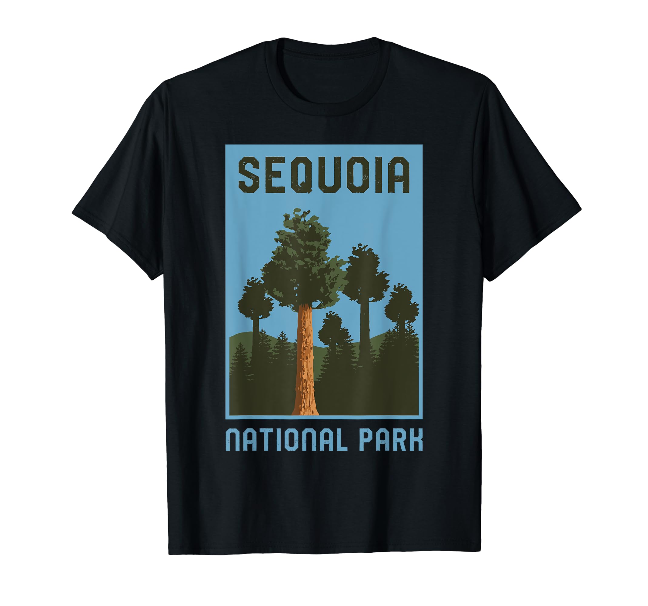 Sequoia National Park California T-Shirt - Fun Novelty Design for Adults - T-Shirt, Sweatshirt, Hoodie