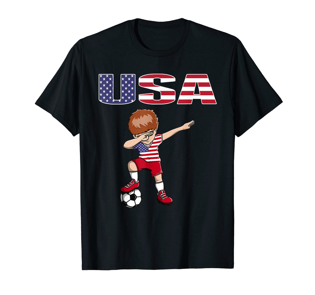 Dabbing Soccer America Soccer Fans T-Shirt - Unique Graphic for Adults - T-Shirt, Sweatshirt, Hoodie