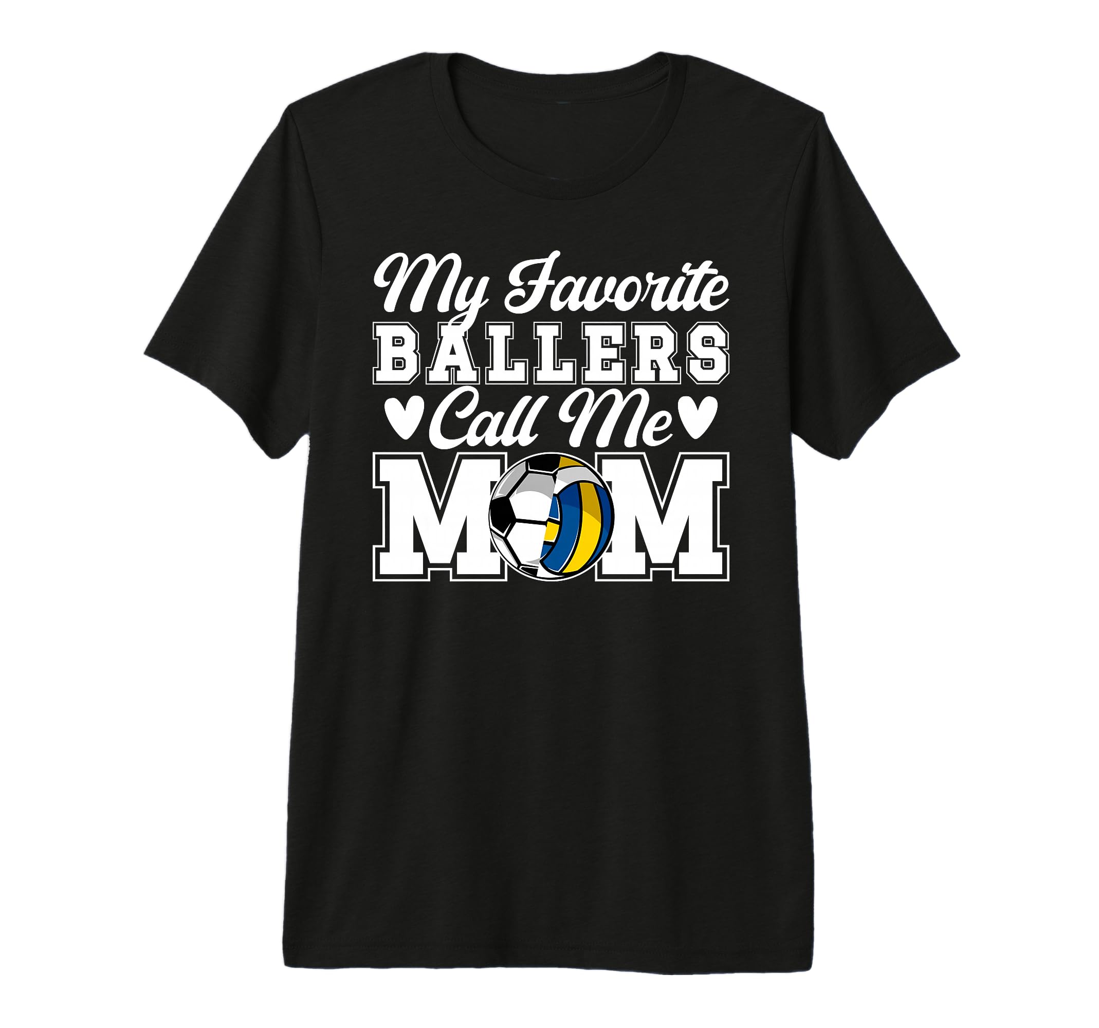 My Favorite Ballers Call Me Mom Soccer T-Shirt - Aesthetic Graphic Unisex - T-Shirt, Sweatshirt, Hoodie
