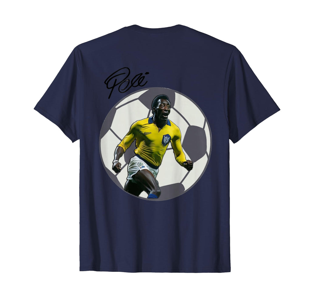 Great Moment Store Mens Pele Brasil T-Shirt - Unique Graphic for Adults - T-Shirt, Sweatshirt, Hoodie