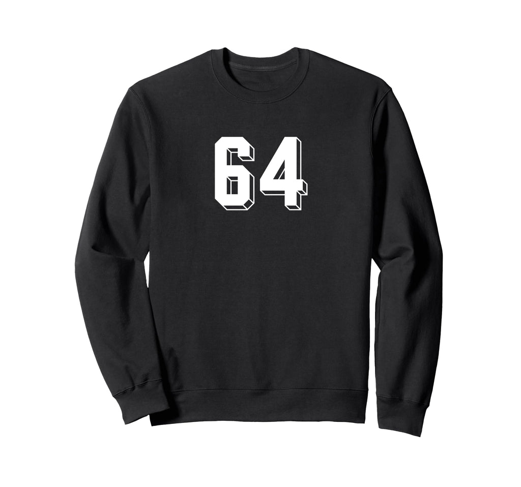 Number 64 80S 90S Soccer Team Sweatshirt - Unique Graphic for Adults - T-Shirt, Sweatshirt, Hoodie