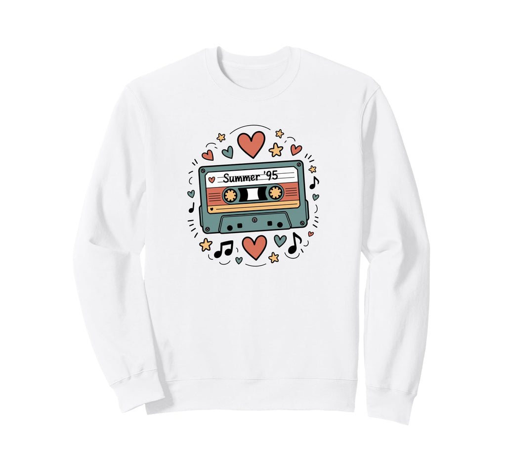 Summer 95 Cassette Tape Nostalgia Sweatshirt - Streetwear Style for Adults - T-Shirt, Sweatshirt, Hoodie