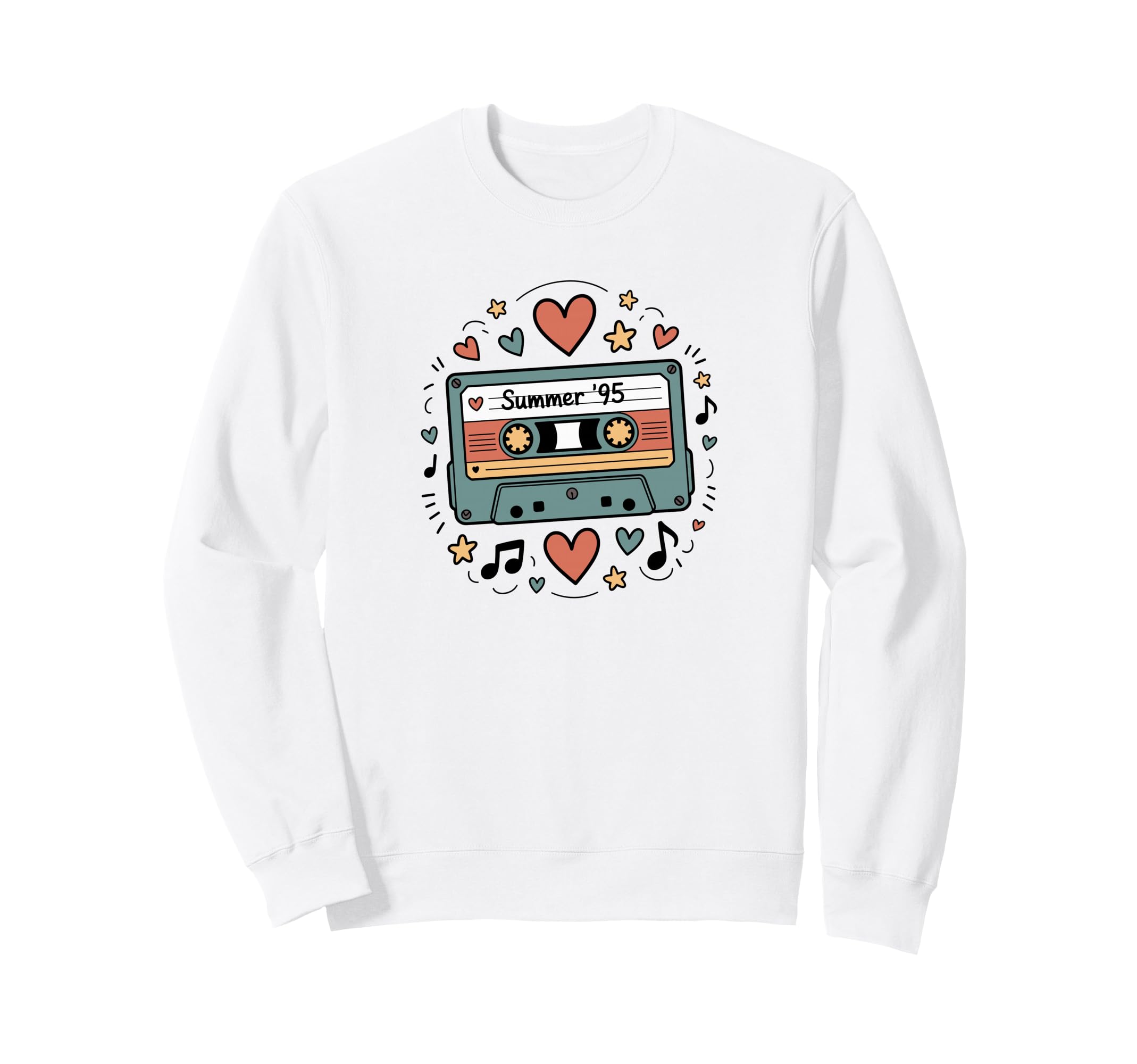 Summer 95 Cassette Tape Nostalgia Sweatshirt - Streetwear Style for Adults - T-Shirt, Sweatshirt, Hoodie