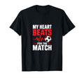 My Heart Beats Match Soccer T-Shirt - Fun Novelty Design for Adults - T-Shirt, Sweatshirt, Hoodie