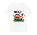 Goals Snacks Minivans Soccer Mom Life T-Shirt - Novelty Apparel Men Women - T-Shirt, Sweatshirt, Hoodie