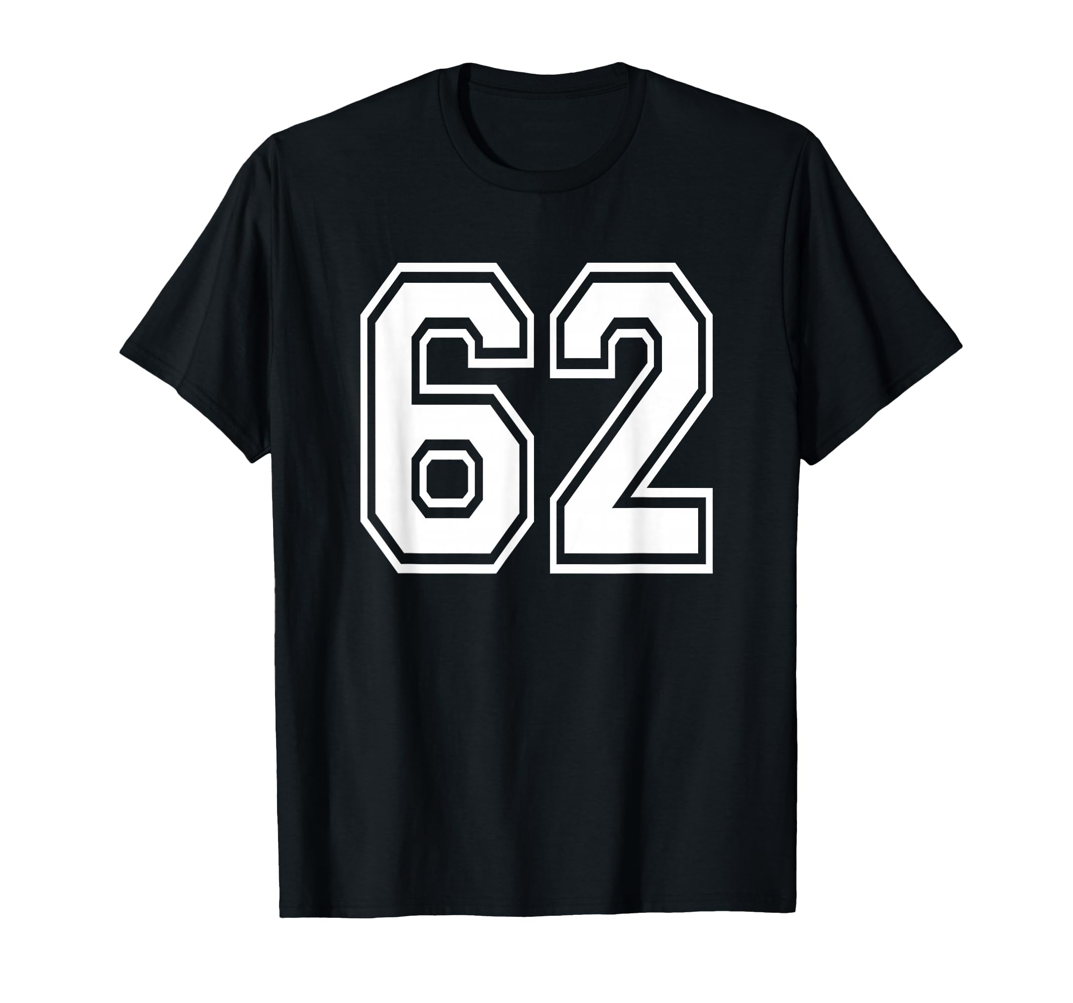 Number 62 Numbered Uniform T-Shirt - Casual Everyday Wear for Adults - T-Shirt, Sweatshirt, Hoodie