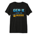 Gen X Level 55 Unlocked Gamer T-Shirt - Aesthetic Graphic for Adults - T-Shirt, Sweatshirt, Hoodie
