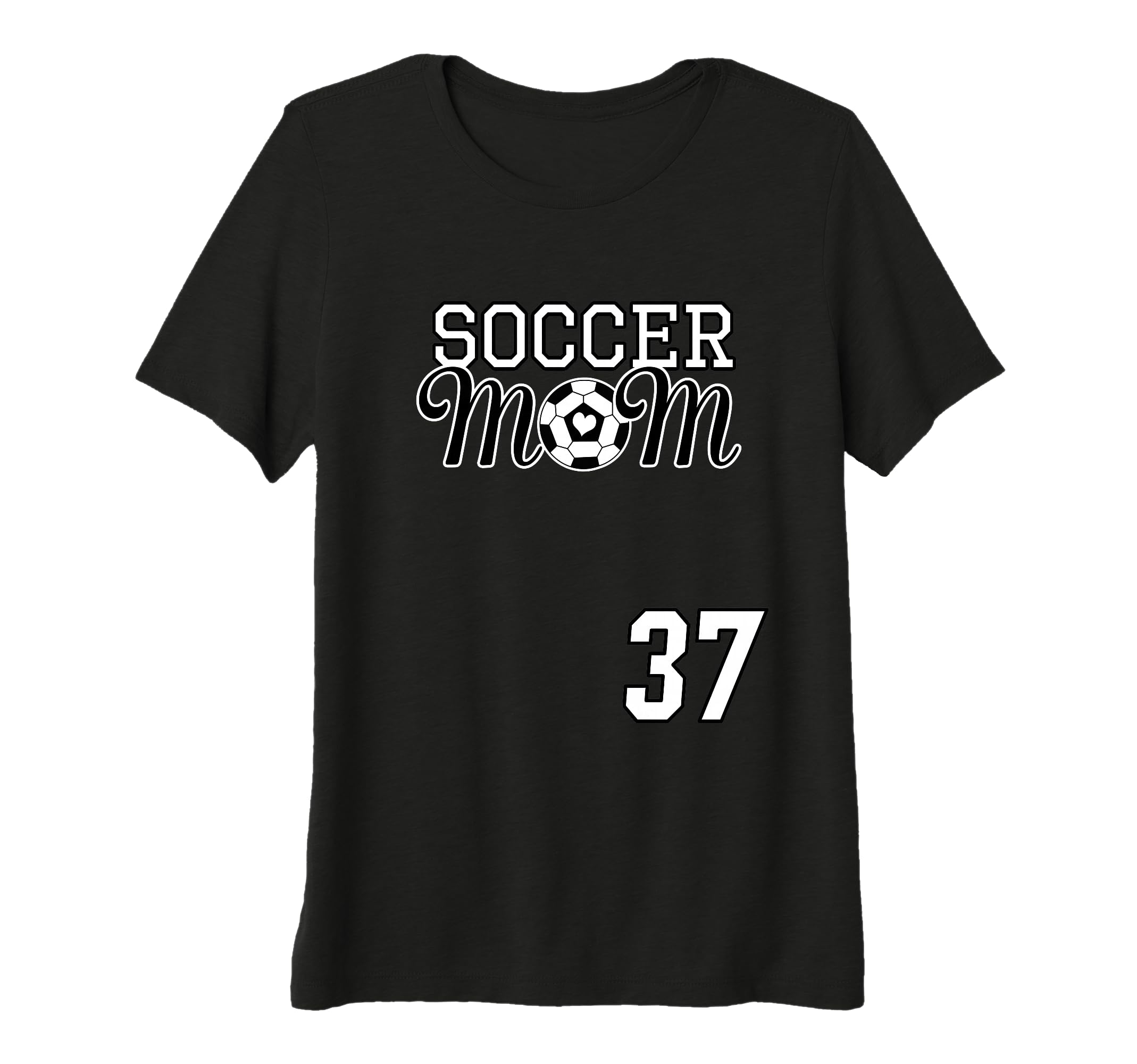 Womens Number 37 Soccer Mom Mothers T-Shirt - Unique Graphic for Adults - T-Shirt, Sweatshirt, Hoodie