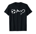 Soccer Heartbeat Heart Soccer Player T-Shirt - Custom Art Print for Adults - T-Shirt, Sweatshirt, Hoodie