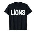 Lion Vibes Sports Junior High School T-Shirt - Unique Graphic Men Women - T-Shirt, Sweatshirt, Hoodie