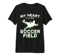 Soccer Game Day My Heart Is That T-Shirt - Custom Art Print Men Women - T-Shirt, Sweatshirt, Hoodie