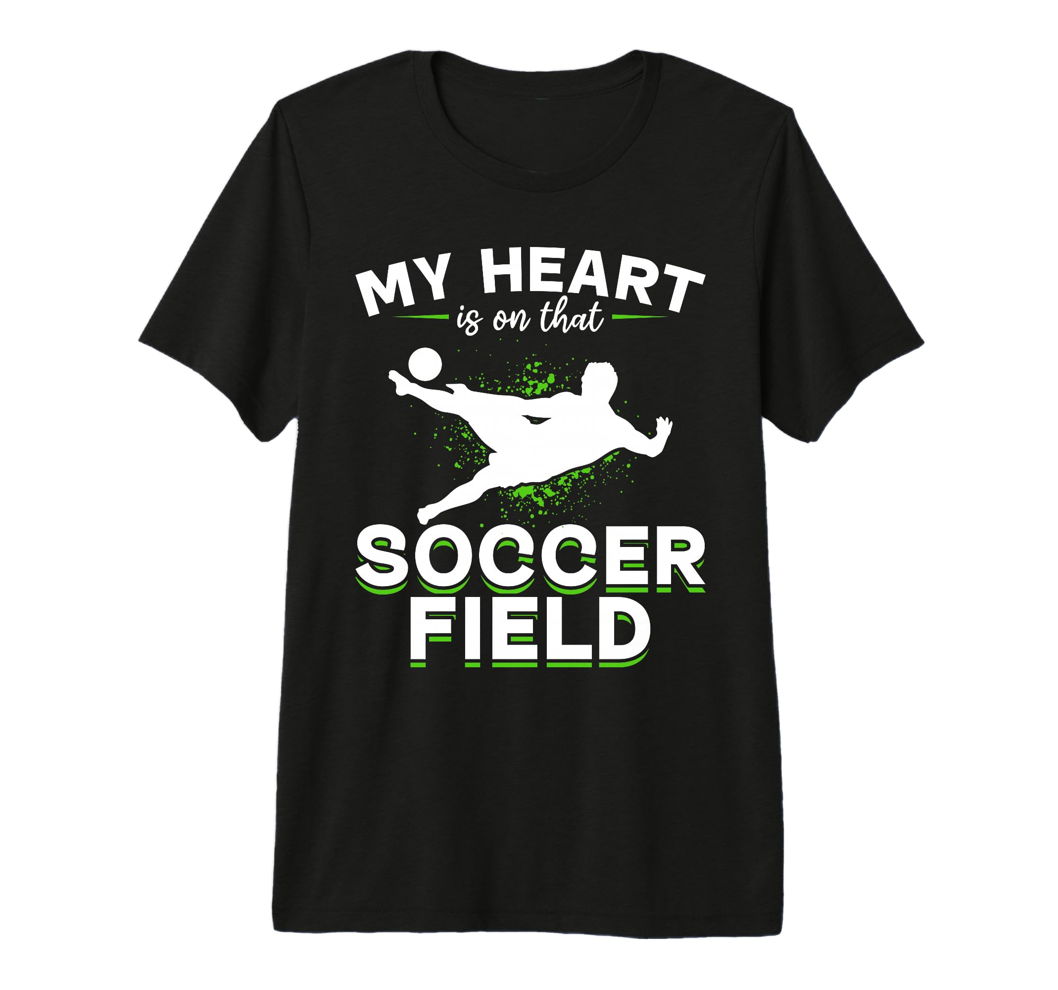 Soccer Game Day My Heart Is That T-Shirt - Custom Art Print Men Women - T-Shirt, Sweatshirt, Hoodie